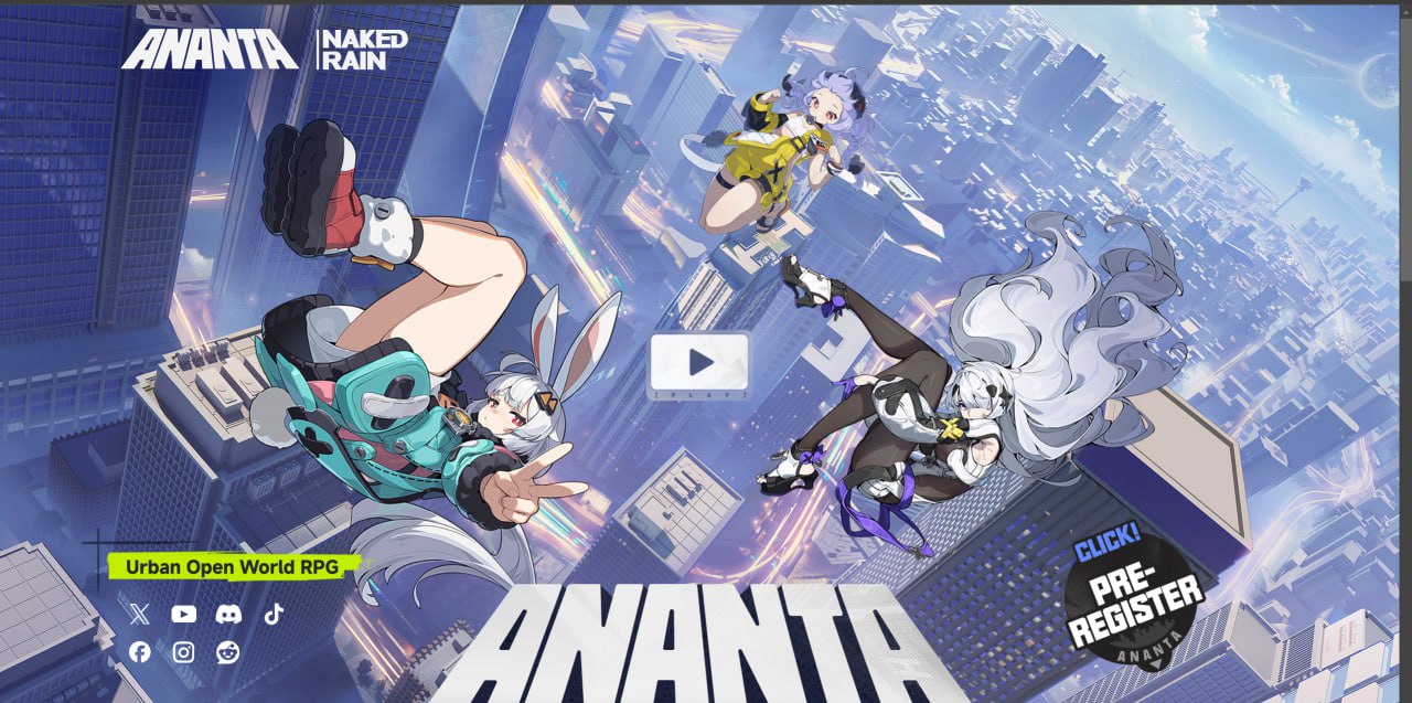Ananta: новый официальный сайт anantagame.com от NetEase